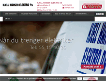 Tablet Screenshot of kjell-hansen.no